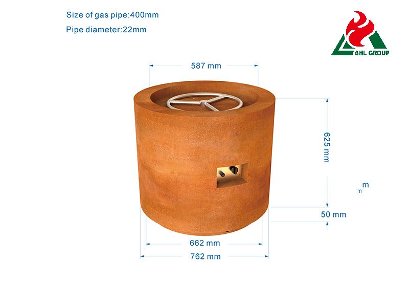 Gas fire pit water bowl For Municipal Projects