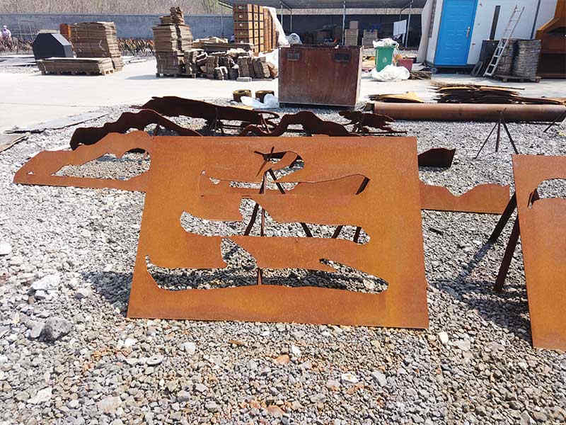 High quality rusty tree art For Outdoor Furniture Factory